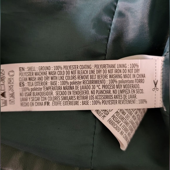 Forever 21 Green Leather Biker Jacket Size S NWOT - Picture 9 of 9